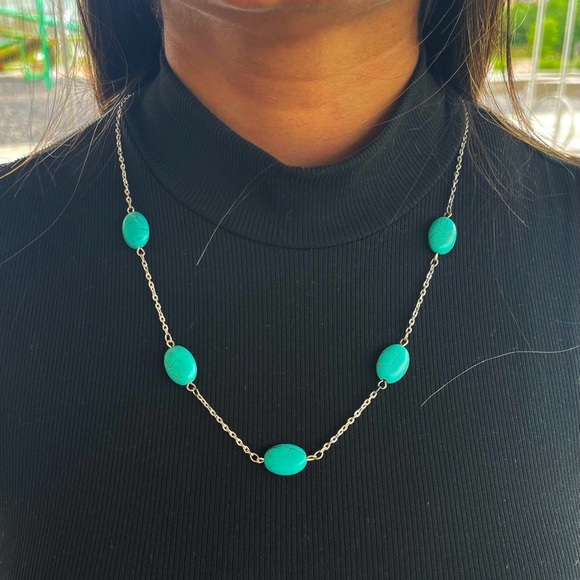 The Minimalist Turquoise Beaded Chain - Picture 1 of 1